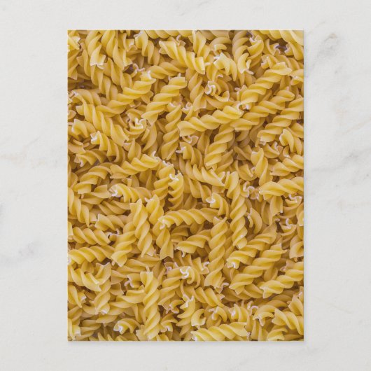 Carte Postale Macro pasta Fusilli en tant que structure arrière (Devant)