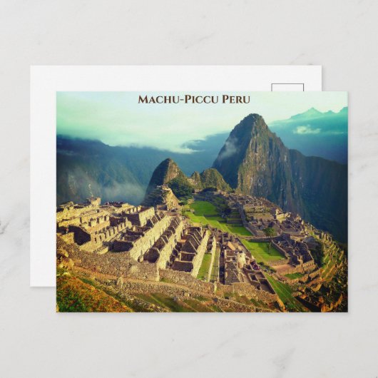 Carte Postale Macu-Piccu Pérou (Devant / Derrière)