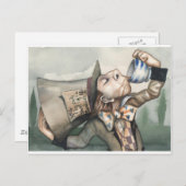 Carte Postale Mad hatter (Devant / Derrière)