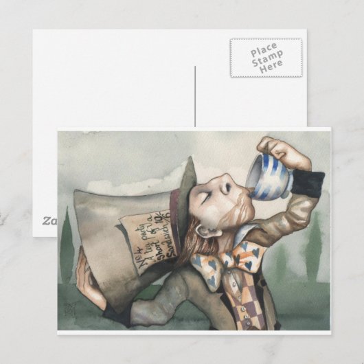 Carte Postale Mad hatter (Devant / Derrière)