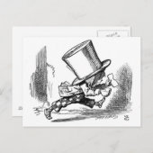 Carte Postale Mad Hatter Running (Devant / Derrière)