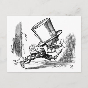 Carte Postale Mad Hatter Running