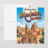 Carte Postale Madaba Jordanie (Devant / Derrière)