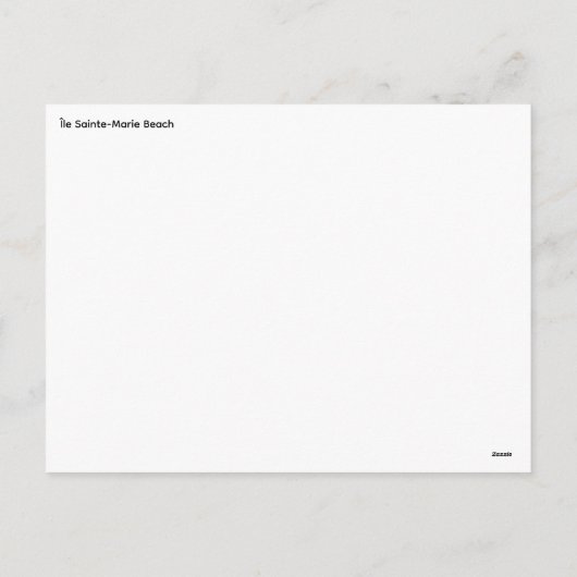 Carte postale Madagascar (Dos)