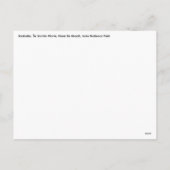 Carte postale Madagascar (Dos)