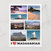 Carte Postale Madagascar - I Love - (Devant)