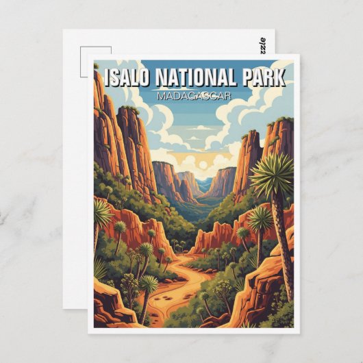 Carte Postale Madagascar Isalo National Park Travel (Devant / Derrière)