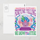 Carte Postale Madame Cupcake Fortune (Devant / Derrière)