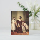 Carte Postale Madame de Nonjon et ses deux filles, 1839 (Debout devant)