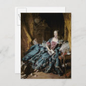 Carte Postale Madame de Pompadour, 1756 (Devant / Derrière)