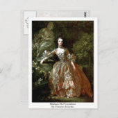 Carte Postale Madame De Pompadour Par François Boucher (Devant / Derrière)