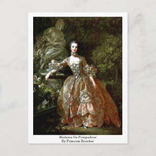 Carte Postale Madame De Pompadour Par François Boucher