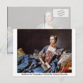 Carte Postale Madame De Pompadour-Portrait De François Boucher (Devant / Derrière)