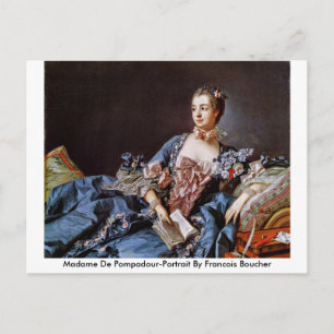 Carte Postale Madame De Pompadour-Portrait De François Boucher