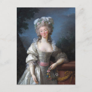Carte Postale Madame du Barry 1782 par Elisabeth Brun