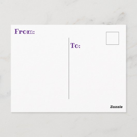 CARTE POSTALE " MADAME ENFIN À LA RETRAITE " (Dos)