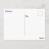 CARTE POSTALE " MADAME ENFIN RETRAITÉE " (Dos)