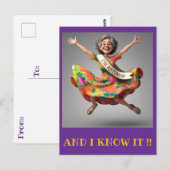 CARTE POSTALE " MADAME FINALLY RETRAITÉE " (Devant / Derrière)