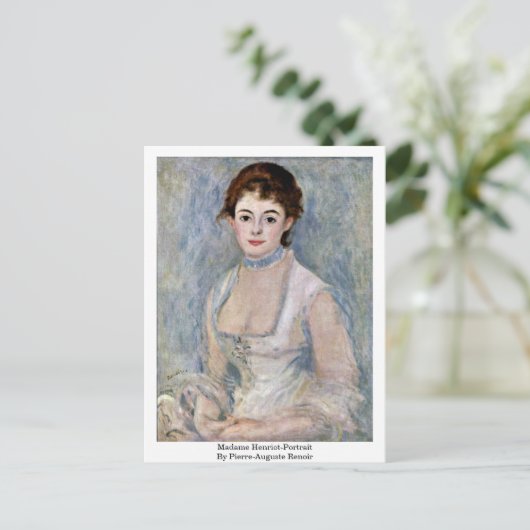 Carte Postale Madame Henriot-Portrait par Pierre-Auguste Renoir (Debout devant)