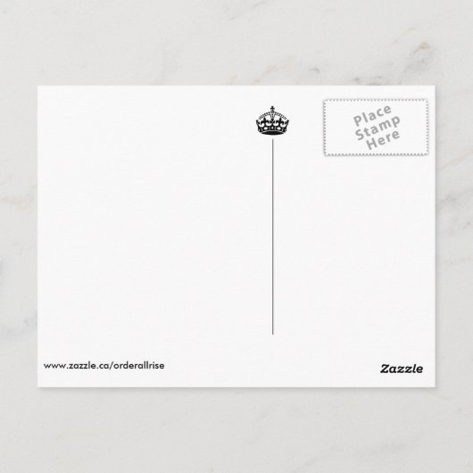 Carte Postale Madame la Greffière (Dos)