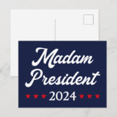 Carte Postale Madame la Présidente 2024 I - Kamala Harris (Devant / Derrière)