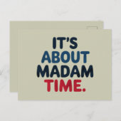 Carte Postale Madame la Présidente Élection 2024 Vote démocrate  (Devant / Derrière)