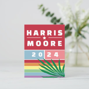 CARTE POSTALE MADAME LE PRÉSIDENT KAMALA HARRIS MOORE 2024