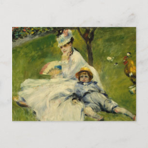 Carte Postale Madame Monet et son Fils par Auguste Renoir