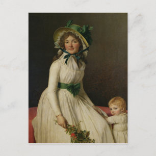 Carte Postale Madame Pierre Seriziat avec son Fils, Emile