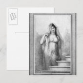 Carte Postale Madame Recamier (Devant / Derrière)