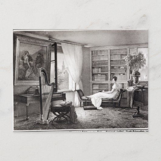 Carte Postale Madame Recamier à l'Abbaye aux Bois (Devant)