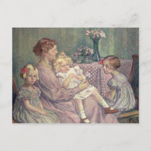 Carte Postale Madame van de Velde et ses enfants, 1903