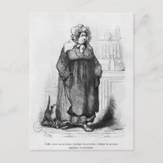 Carte Postale Madame Vauquer (Devant)