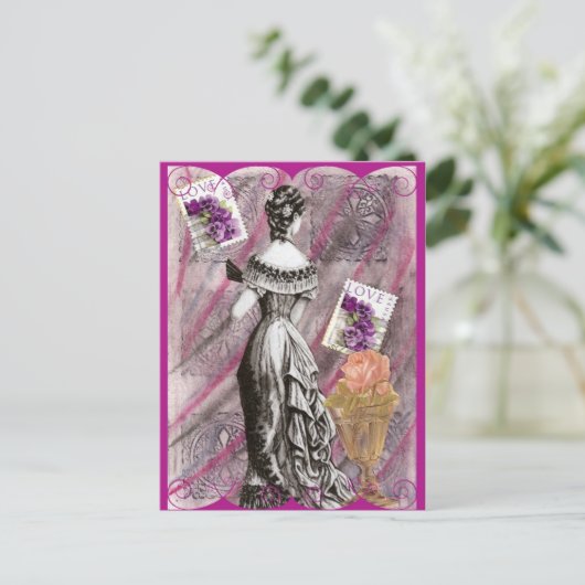 Carte Postale Madame victorienne Love (Debout devant)