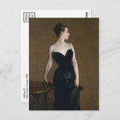 Carte Postale Madame X par John Singer Sargent (Devant / Derrière)