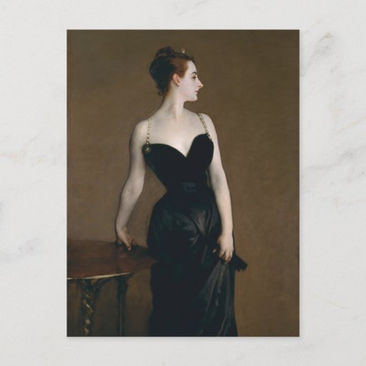 Carte Postale Madame X par John Singer Sargent (Devant)