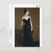 Carte Postale Madame X par John Singer Sargent (Devant / Derrière)