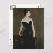 Carte Postale Madame X par John Singer Sargent (Devant / Derrière)