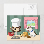 Carte Postale Maddi et Hungry Pups (Devant / Derrière)