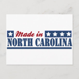 Carte Postale "Made In North Carolina" "North Carolina state" "N