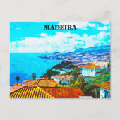 Carte Postale Madeira Portugal Panorama Illustration (Devant)