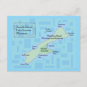 Carte postale Madeline Island 2025