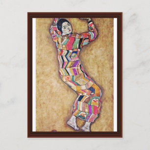 Carte Postale Mademoiselle Beer par Egon Schiele