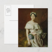 Carte Postale Mademoiselle Marie-Therese de Cabarrus, 1848 (Devant / Derrière)