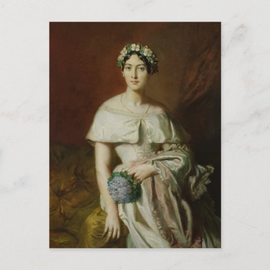 Carte Postale Mademoiselle Marie-Therese de Cabarrus, 1848 (Devant)