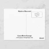 Carte Postale Madera Muscatel (Dos)