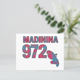 Carte Postale Madinina 972 - Fierté Martiniquaise Madras