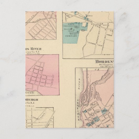 Carte Postale Madison, Bordentown, NJ (Devant)