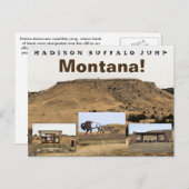 Carte Postale Madison Buffalo Jump (Devant / Derrière)