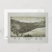 Carte Postale Madison, capitale de l'État du Wisconsin (1885) (Devant / Derrière)